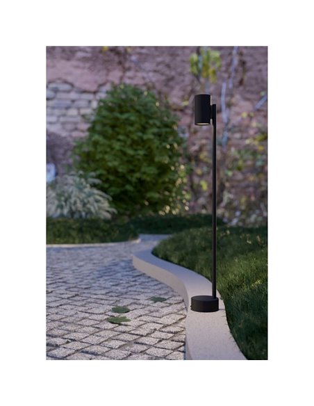 Lámpara de pie LED IZZALINI para exterior, 85cm altura, 2,8W 250 Lm 3000K, IP44