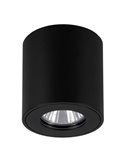 Foco de techo de superficie para exterior redondo TORRECOLA, negro, GU10, IP44