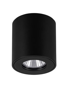 Foco de techo de superficie para exterior redondo TORRECOLA, negro, GU10, IP44