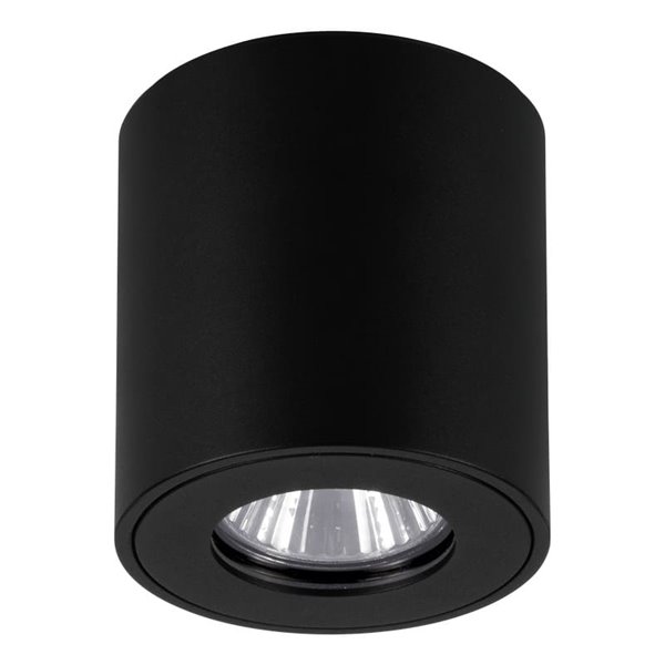 Foco de techo de superficie para exterior redondo TORRECOLA, negro, GU10, IP44