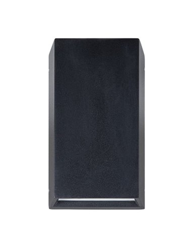 Aplique de pared LED vertical SPONGANO, negro, 2x5W 1200Lm, 3000K/4000K/5000K/6500K, IP65