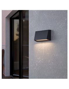 Aplique LED para exterior moderno SPONGANO, negro, 9,5W 1100Lm, 3000K/4000K/5000K/6500K, IP65 2