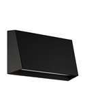Aplique LED para exterior moderno SPONGANO, negro, 9,5W 1100Lm, 3000K/4000K/5000K/6500K, IP65