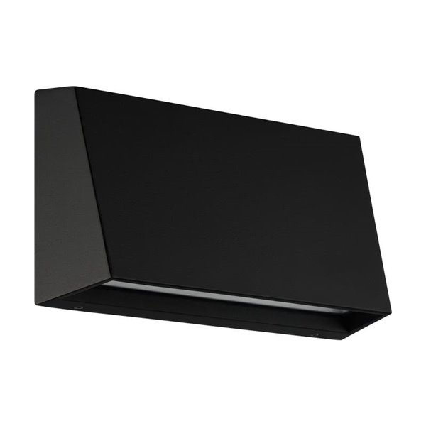 Aplique LED para exterior moderno SPONGANO, negro, 9,5W 1100Lm, 3000K/4000K/5000K/6500K, IP65
