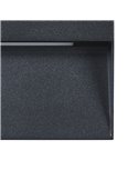 Aplique de pared LED cuadrado MARUGGIO, negro, 4,8W 520Lm, 3000K/4000K/5000K/6500K, IP65