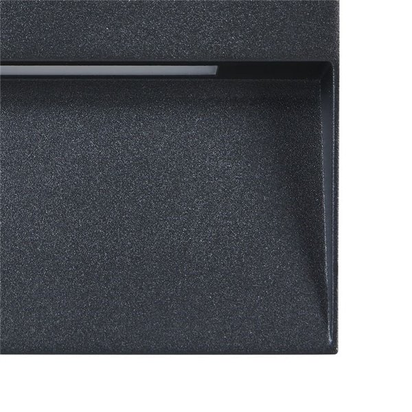 Luminária de parede LED quadrada MARUGGIO, preta, 4,8 W 520 Lm, 3000 K/4000 K/5000 K/6500 K, IP65