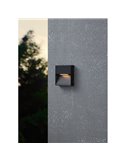 Aplique de pared LED cuadrado MARUGGIO, negro, 4,8W 520Lm, 3000K/4000K/5000K/6500K, IP65