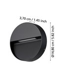 Aplique de pared LED redondo MARUGGIO dimable, 4,8W 520Lm, 3000K/4000K/5000K/6500K, IP65