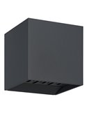 Aplique LED de exterior CALPINO 2, antracita, con haz de luz tipo abanico doble 2x3,3W 680Lm 3000K, IP54