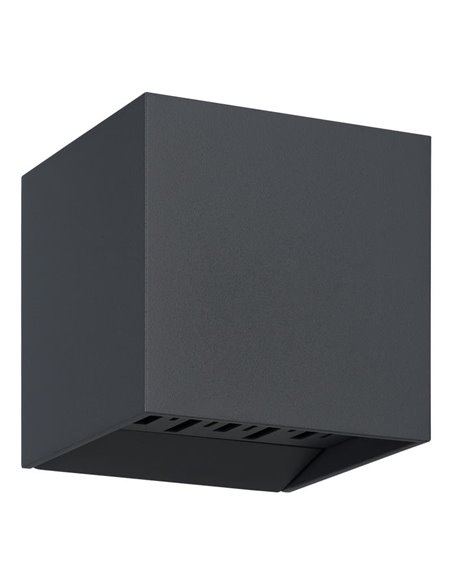 Aplique LED de exterior CALPINO 2, antracita, con haz de luz tipo abanico doble 2x3,3W 680Lm 3000K, IP54