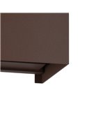 Aplique de pared LED café óxido CALPINO 3, en forma de cubo 2x2,8W 840Lm 3000K, IP54