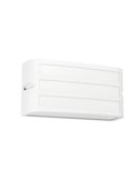 Applique murale d'extérieur rectangulaire blanche CAMARDA avec éclairage frontal, supérieur et inférieur, E27, IP54