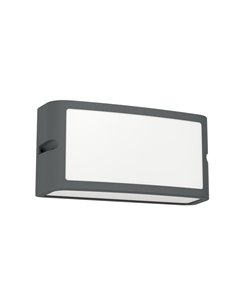 Aplique LED de exterior antracita CAMARDA, con luz frontal, arriba y abajo, 10,5W 1200Lm 4000K,  IP54