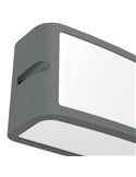 Luminária de parede externa LED CAMARDA antracite, com luz frontal, superior e inferior, 10,5 W 1200 Lm 4000 K, IP54