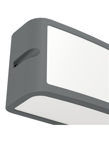 Applique d'extérieur LED anthracite CAMARDA, avec éclairage frontal, supérieur et inférieur, 10,5 W 1200 lm 4000 K, IP54