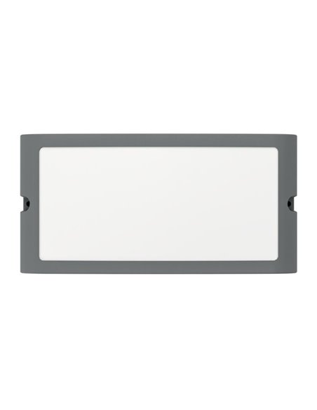 Luminária de parede externa LED CAMARDA antracite, com luz frontal, superior e inferior, 10,5 W 1200 Lm 4000 K, IP54