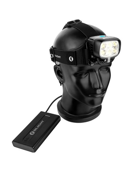 Linterna de cabeza LED H67 XXL Muy potente 12000Lm 8 x 18650 de litio de 100 W IPX4