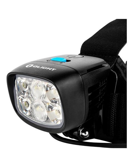 Lampe frontale LED H67 XXL très puissante 12000 lm 8 x 18650 Lithium 100 W IPX4