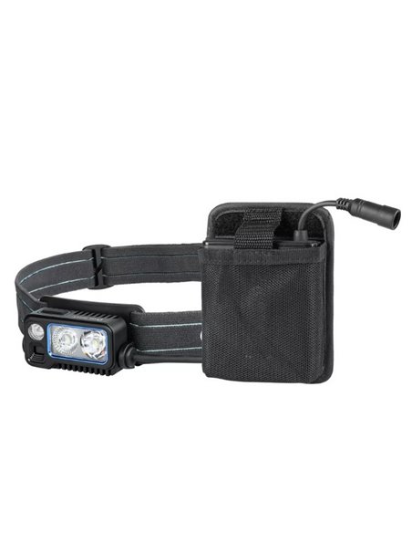 Farol LED H27-S WAVE 1500Lm e alcance de 156m, bateria 7,2V 2600mAh, IPX4