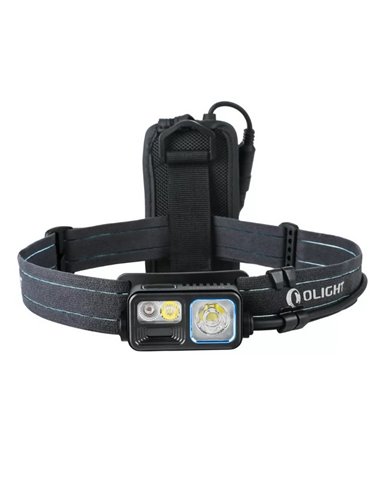 Lampe frontale LED H27-S WAVE 1500Lm et portée 156m, batterie 7,2V 2600 mAh, IPX4