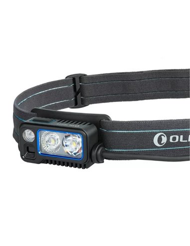 Linterna frontal LED H37-S WAVE FRONTAL 2500Lm alcance 173m batería 7.2V 5200 mAh TYPE C IPX4