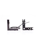 Luz de posición delantera LED blanca de esquina W280 BLACK 56X56 , 40cm cable, 2W, R148