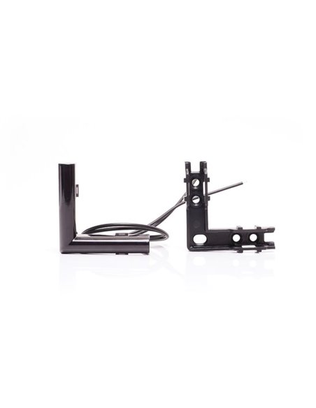 Luz de posición delantera LED blanca de esquina W280 BLACK 56X56 , 40cm cable, 2W, R148