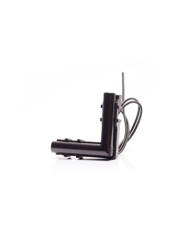 Luz de posición delantera LED blanca de esquina W280 BLACK 56X56 , 40cm cable, 2W, R148