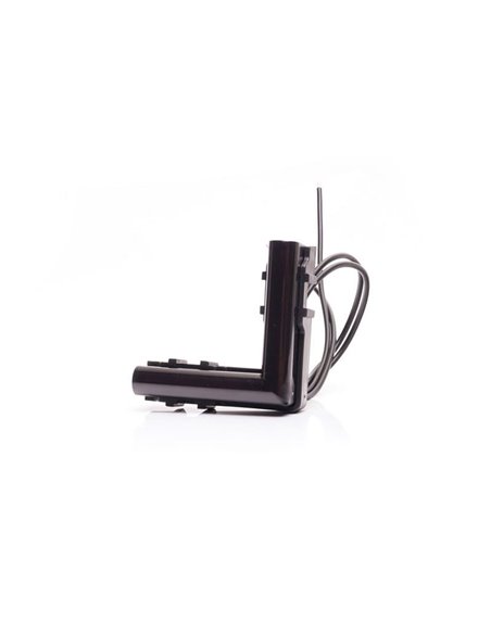 Luz de posición delantera LED blanca de esquina W280 BLACK 56X56 , 40cm cable, 2W, R148