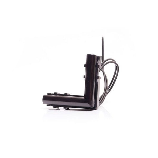 Luz de posición delantera LED blanca de esquina W280 BLACK 56X56 , 40cm cable, 2W, R148