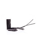 Luz de posición delantera LED blanca de esquina W280 BLACK 56X56 , 40cm cable, 2W, R148