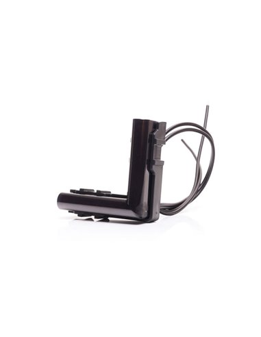 Luz de posición delantera LED blanca de esquina W280 BLACK 56X56 , 40cm cable, 2W, R148