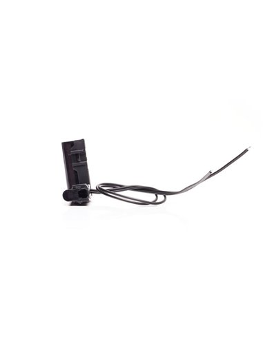 Luz de posición delantera LED blanca de esquina W280 BLACK 56X56 , 40cm cable, 2W, R148