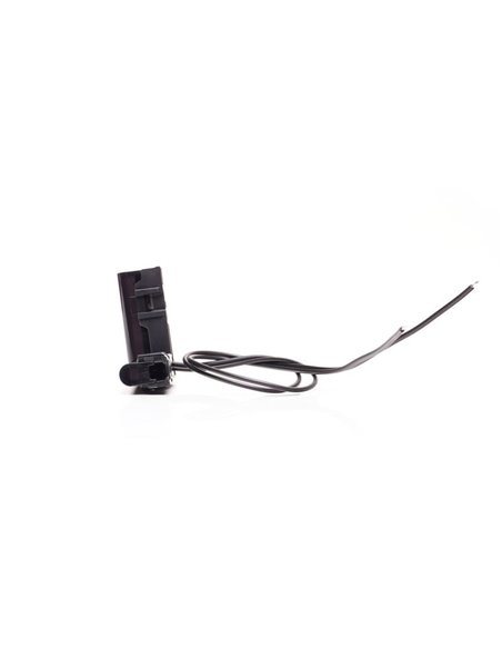 Luz de posición delantera LED blanca de esquina W280 BLACK 56X56 , 40cm cable, 2W, R148