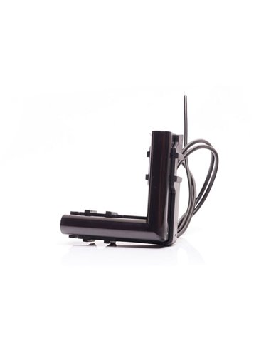 Luz LED lateral ámbar de esquina, W280 BLACK 56x56, 40cm cable, 25W, R148