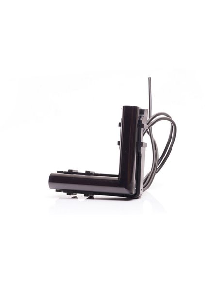 Luz LED lateral ámbar de esquina, W280 BLACK 56x56, 40cm cable, 25W, R148