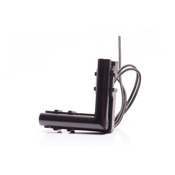 Luz LED lateral ámbar de esquina, W280 BLACK 56x56, 40cm cable, 25W, R148