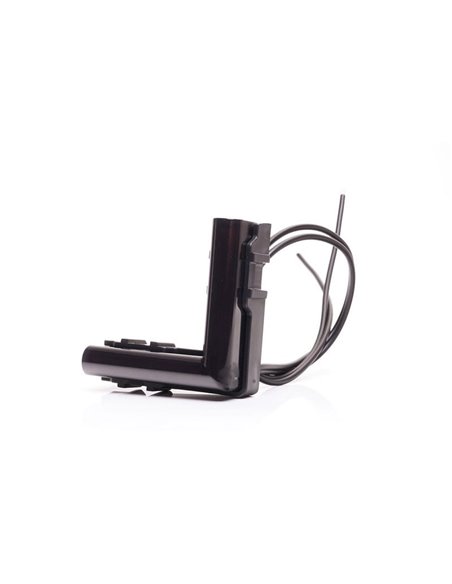 Feu d'angle LED ambre, W280 NOIR 56x56, câble 40 cm, 25 W, R148