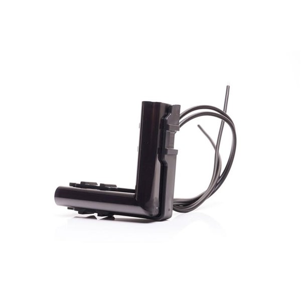 Feu d'angle LED ambre, W280 NOIR 56x56, câble 40 cm, 25 W, R148