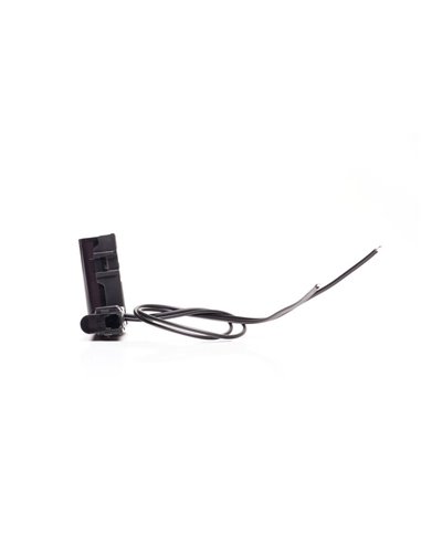 Luz LED lateral ámbar de esquina, W280 BLACK 56x56, 40cm cable, 25W, R148