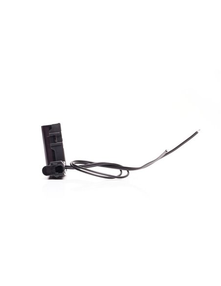 Luz LED lateral ámbar de esquina, W280 BLACK 56x56, 40cm cable, 25W, R148