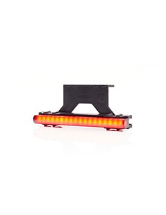 Luz traseira LED vermelha W280 PRETA 125, cabo de 40 cm, 3 W R148 2