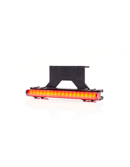 Luz traseira LED vermelha W280 PRETA 125, cabo de 40 cm, 3 W R148