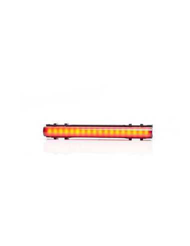 Luz trasera rojo LED W280 BLACK 125, 40cm cable, 3W R148