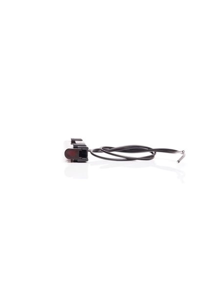 Luz trasera rojo LED W280 BLACK 125, 40cm cable, 3W R148