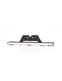 Luz LED de posición delantera larga, blanca W280 BLACK 250, 5W, R148, 40cm cable, 250mm