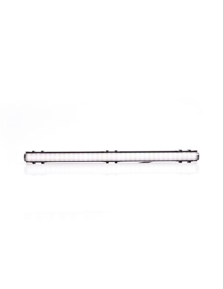 Luz LED de posición delantera larga, blanca W280 BLACK 250, 5W, R148, 40cm cable, 250mm
