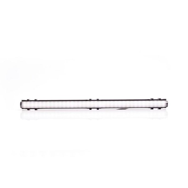 Luz de posição frontal LED longa, branca W280 PRETA 250, 5W, R148, cabo de 40cm, 250mm