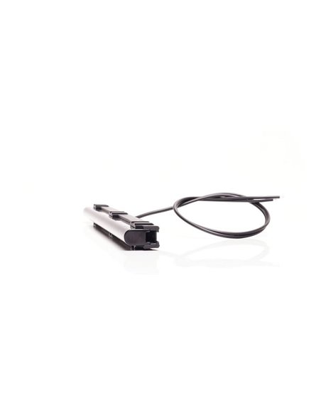 Luz LED de posición delantera larga, blanca W280 BLACK 250, 5W, R148, 40cm cable, 250mm