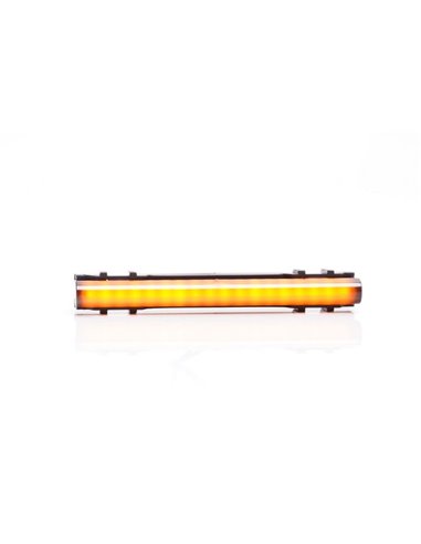 Luz LED de posición lateral ámbar W280 BLACK 125, 40cm cable, 3W